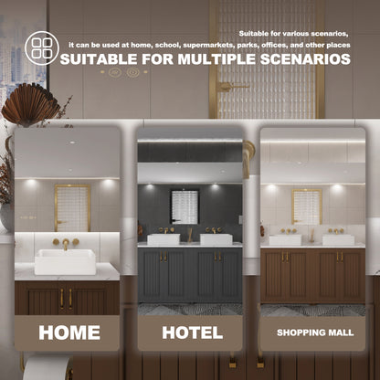 Vessel Sink Rectangle 19 Inch Bathroom Sink,Rectangular Modern Above Counter Bathroom Sinks White 19x15 Inch Porcelain Ceramic Vessel Vanity Sink Art Basin, Glossy White