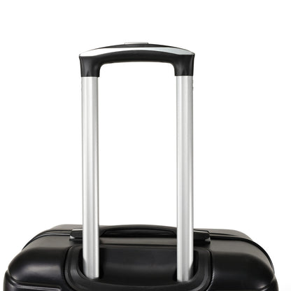 Three piece hard shell soft edge rotating wheel luggage compartment, 360 degree rotating four-wheel luggage compartment, lightweight, suitable for travel, plus hiking bag