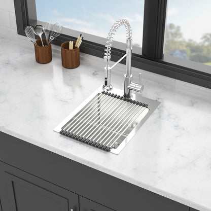 28x22x10 inch Kitchen Sink Drop In 16 Gauge Stainless Steel 28" Single Bowl Topmount Kitchen Sink Basin