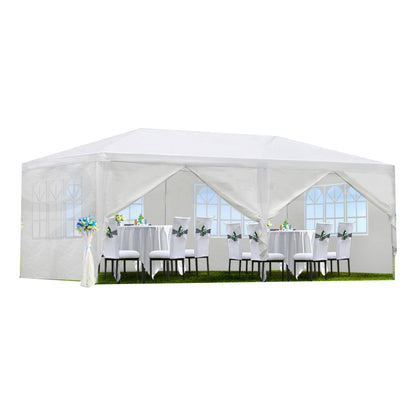 10x30' Wedding Party Canopy Tent Outdoor Gazebo with 8 Removable Sidewalls
