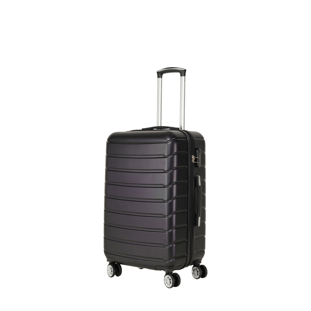 Three piece hard shell soft edge rotating wheel luggage compartment, 360 degree rotating four-wheel luggage compartment, lightweight, suitable for travel, plus hiking bag