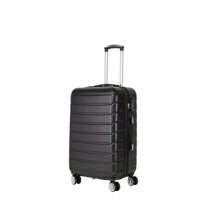 Three piece hard shell soft edge rotating wheel luggage compartment, 360 degree rotating four-wheel luggage compartment, lightweight, suitable for travel, plus hiking bag