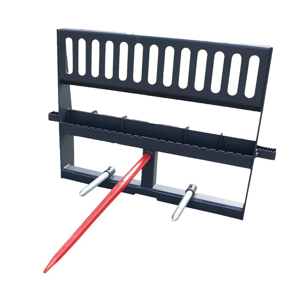 48'' HD Pallet Forks Hay Spear Skid Steer Quick Tach