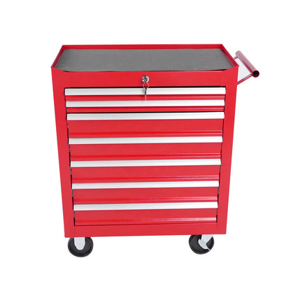 7-Drawer Metal Rolling Tool Chest with Wheels,Tool Storage Cabinet With Locking System