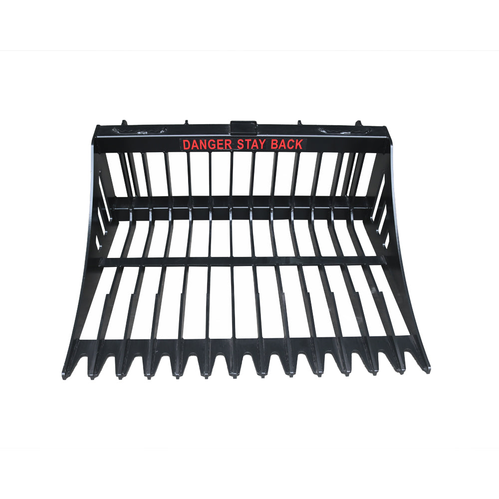 Small Skid Steer Track Loader Rock Bucket, Fit Small Skid Steer Loader