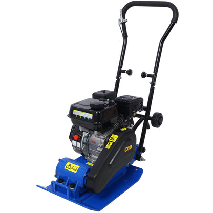 212cc 6.5HP  5600VPM  Gas Vibration Compaction Force 20 x 14 inch Plate Compactor w/Built-in Wheel,EPA compliant