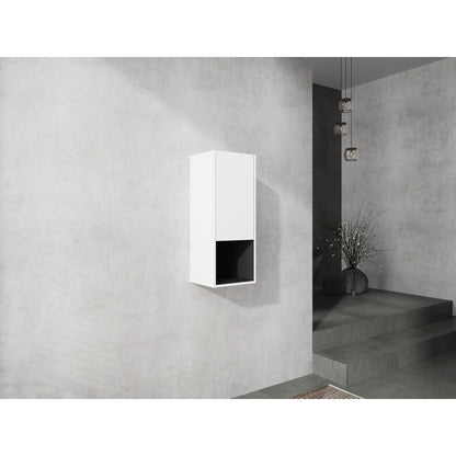 12" Bathroom Side Cabinet, 2-Soft Close Doors, Float Mounting Design, 12*2(KD-Packing)