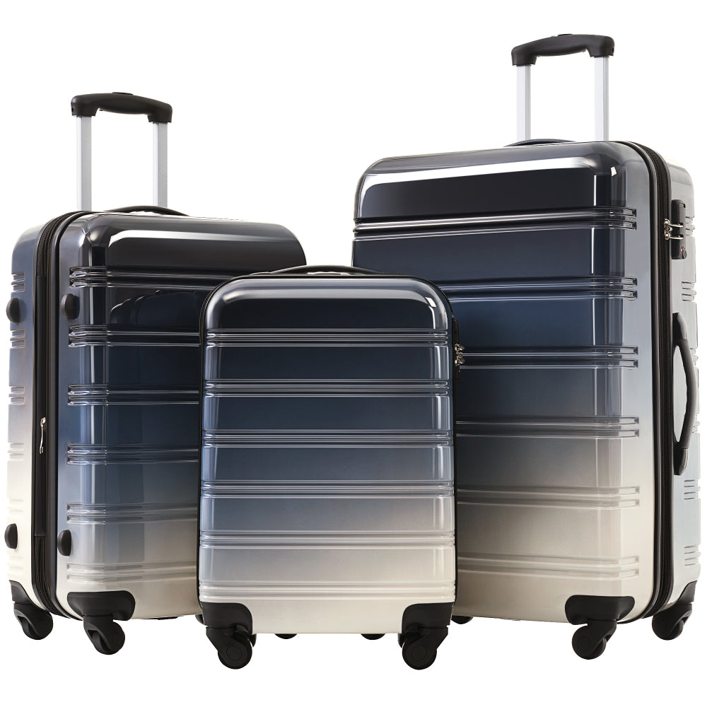 Hardshell Luggage Sets 3 pcs Spinner Suitcase with TSA Lock Lightweight-20"+24"+28" Luggages