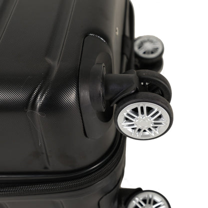 Three piece hard shell soft edge rotating wheel luggage compartment, 360 degree rotating four-wheel luggage compartment, lightweight, suitable for travel, plus hiking bag