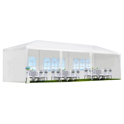 10x30' Wedding Party Canopy Tent Outdoor Gazebo with 8 Removable Sidewalls