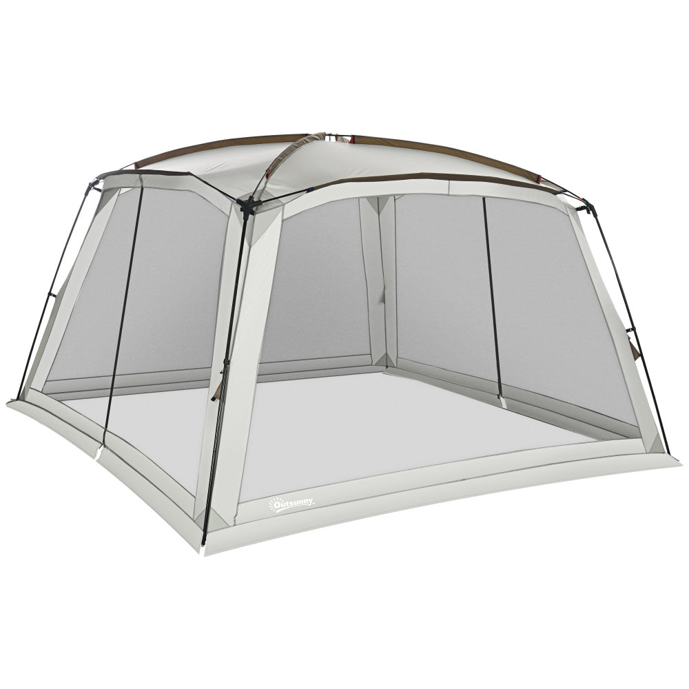 Outsunny 12' x 12' Screen House Room, UV50+ Screen Tent with 2 Doors and Carry Bag, Easy Setup, for Patios Outdoor Camping Activities