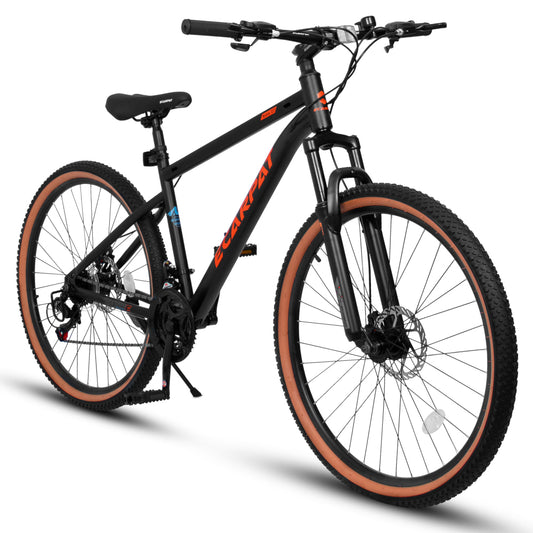 A27301 Mountain Bike 27.5 Inch Wheels, 21-Speed Mens Womens Trail Commuter City Mountain Bike,High Carbon steel Frame Disc Brakes Thumb Shifter Front Fork Bicycles