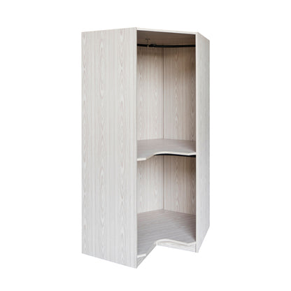 Polygon Corner Wardrobe, Natural