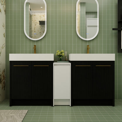 48 Inch Freestanding Bathroom Vanity with Resin Sink, With Soft Closing Door, KD-Package
