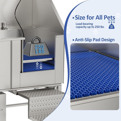 50inStainless Steel Dog Washing Station