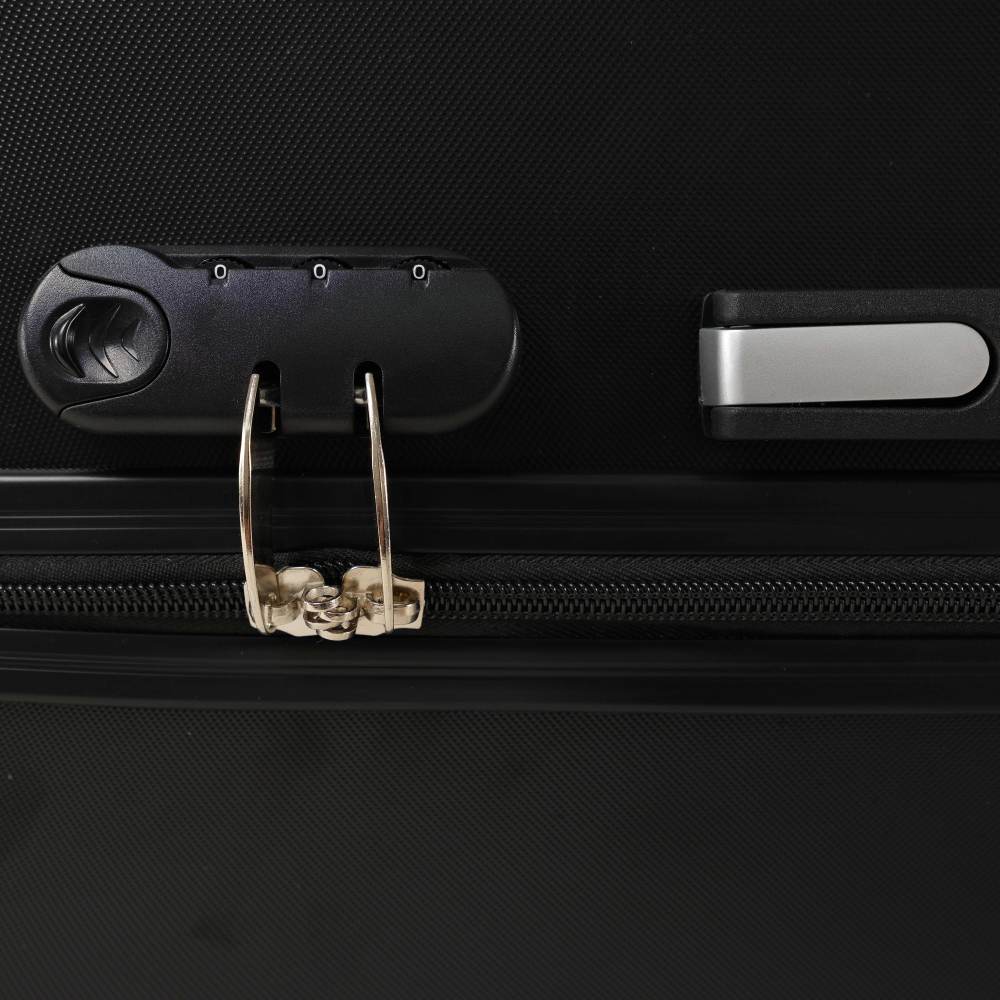 Retractable luggage compartment with a lightweight and durable hard shell, rotating wheels, password lock, 3-piece set