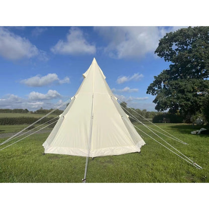 SAM&HAIBEI Bell Tent 4 Season 9.85ft  Glamping Tent, Hot Tent,Ideal for Family Camping, Hiking,Canvas Tent with Aluminum Pole. Support Camouflage Fabric Customization