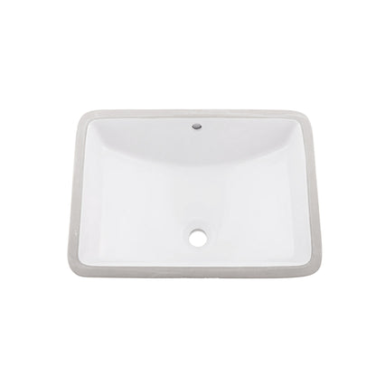 DAX  Ceramic Square Single Bowl Undermount Bathroom Basin