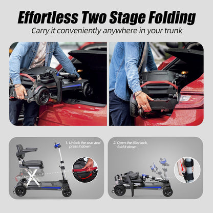 Manaul Folding Scooter M2085 Blue For Senior's Easy Travel With Competitive Price