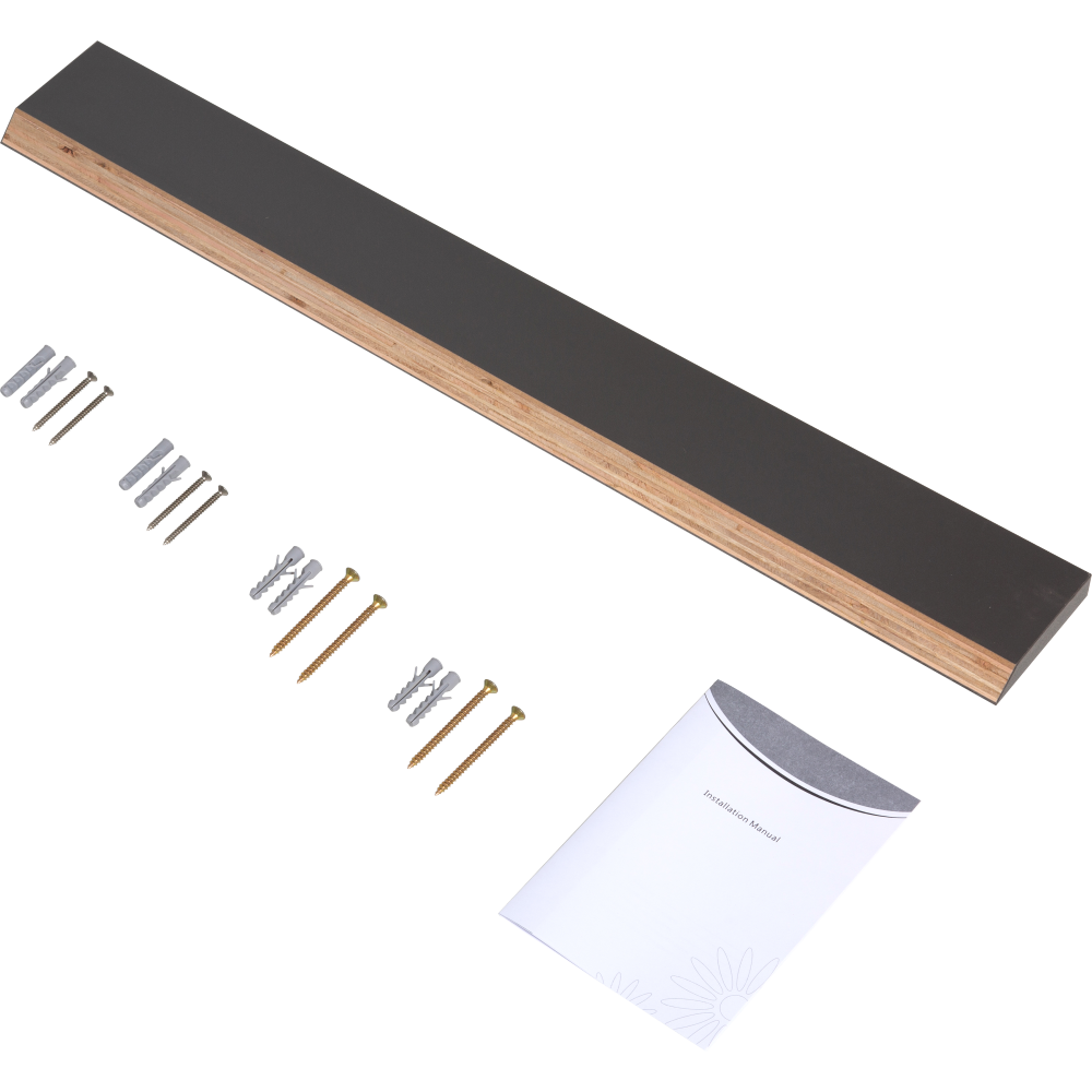 36" Floating Bathroom Vanity with Sink, Modern Wall-Mounted Bathroom Storage Vanity Cabinet with Resin Top Basin and Soft Close Drawers, Ash Grey 24V11-36AG