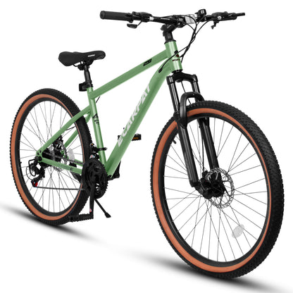 A27301 Mountain Bike 27.5 Inch Wheels, 21-Speed Mens Womens Trail Commuter City Mountain Bike,High Carbon steel Frame Disc Brakes Thumb Shifter Front Fork Bicycles