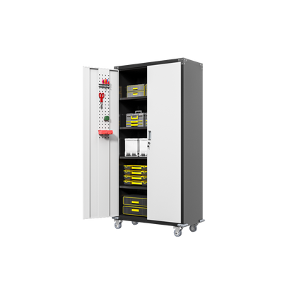 Garage Storage Cabinets with Locking Doors and 4 Adjustable Shelves