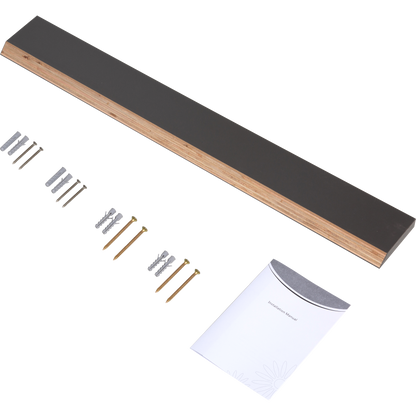 42" Floating Bathroom Vanity with Sink, Modern Wall-Mounted Bathroom Storage Vanity Cabinet with Resin Top Basin and Soft Close Drawers, Ash Grey 24V11-42AG