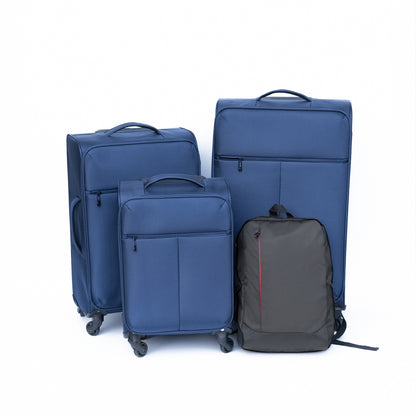 Luggage 3-piece backpack set blue(No password lock)
