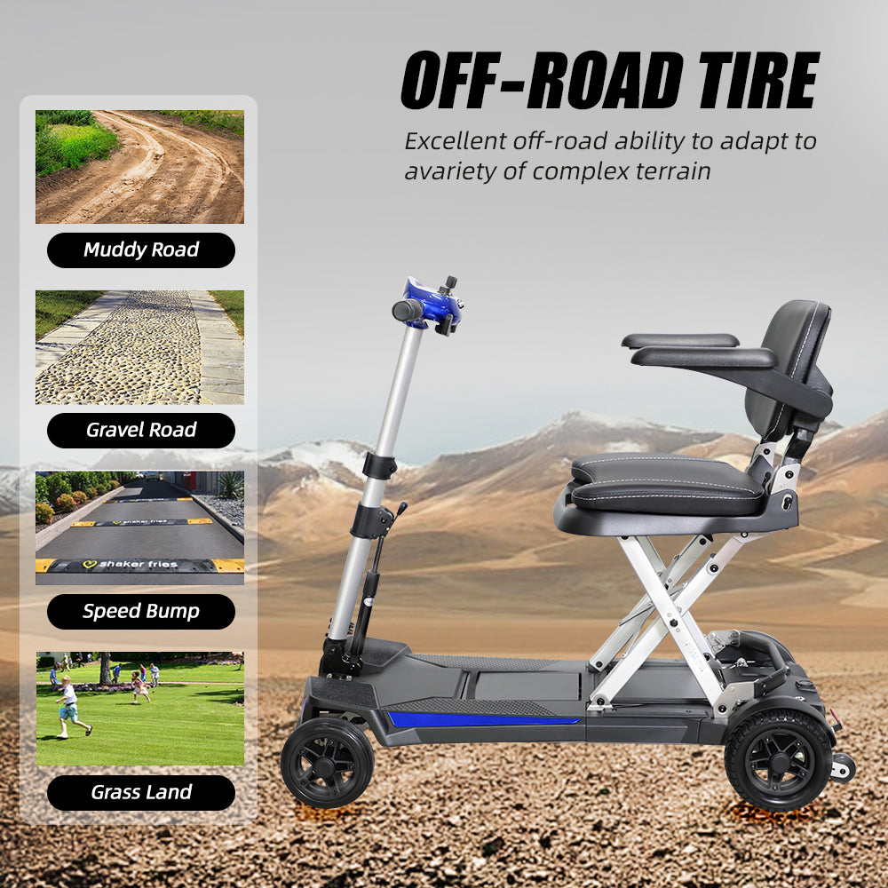 Manaul Folding Scooter M2085 Blue For Senior's Easy Travel With Competitive Price