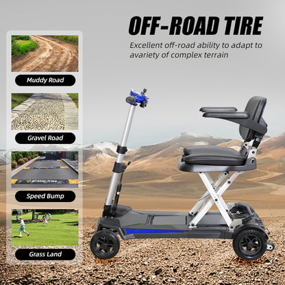 Manaul Folding Scooter M2085 Blue For Senior's Easy Travel With Competitive Price