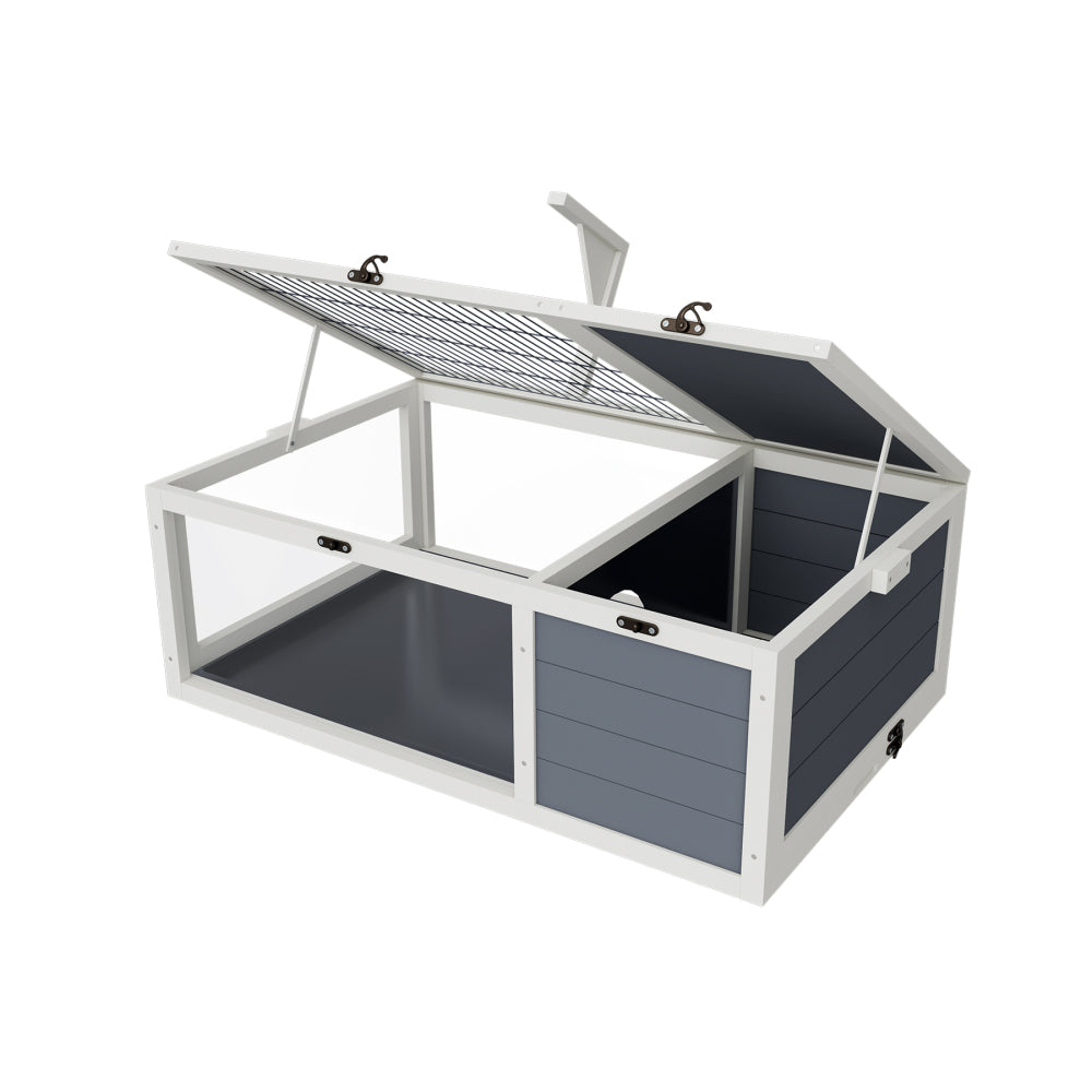 39.5＂Wood Tortoise House Indoor Turtle Habitat Reptile Cage for Lizards, Geckos, with Removable Waterproof Tray,Light Support,Acrylic Window