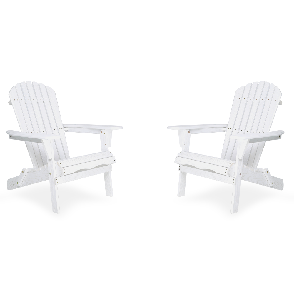 Wooden Outdoor Folding Adirondack Chair Set of 2 Wood Lounge Patio Chair for Garden,Garden, Lawn, Backyard, Deck, Pool Side, Fire Pit,Half Assembled,