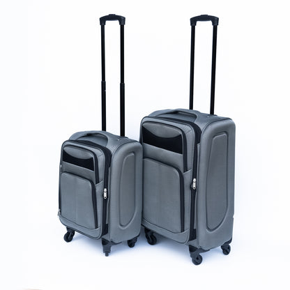 Luggage 2-piece backpack set gray(No password lock)