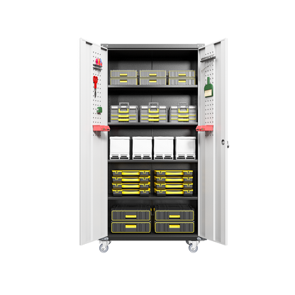 Garage Storage Cabinets with Locking Doors and 4 Adjustable Shelves