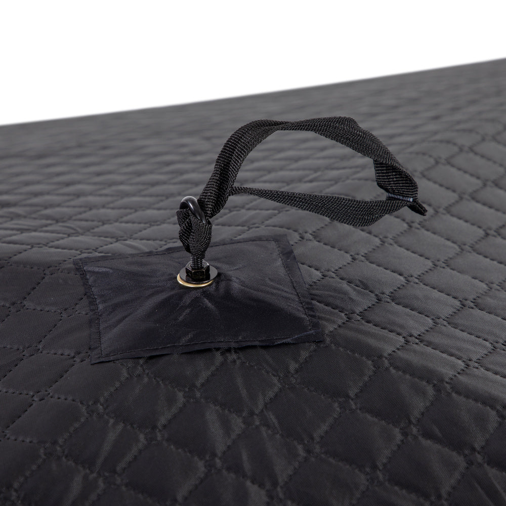 Outsunny 2 Person Insulated Ice Fishing Shelter Pop-Up Portable Ice Fishing Tent with Carry Bag and Anchors for Lowest Temps -22℉, Red