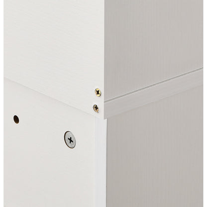 Over The Toilet Storage Cabinet, Farmhouse Storage Cabinet Over Toilet with 2 Barn Door & Toilet Paper Holder Stand,Home Space-Saving Toilet Rack,for Bathroom,Restroom, Laundry-white