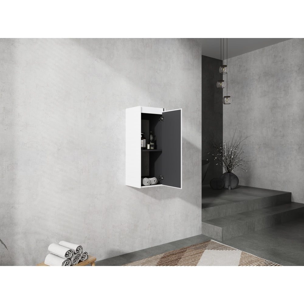 12" Bathroom Side Cabinet, 2-Soft Close Doors, Float Mounting Design, 12*2(KD-Packing)